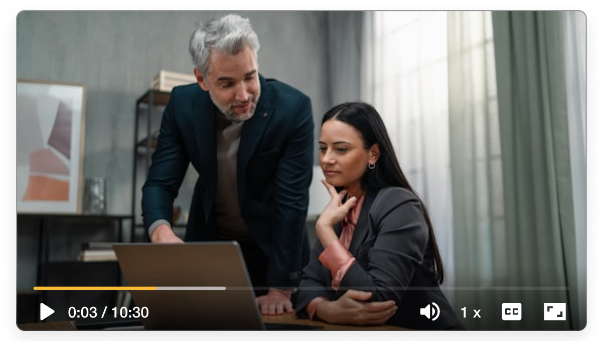 SaaS strategy video — leadership team reviewing a Visla project that turns strategy into a shareable video